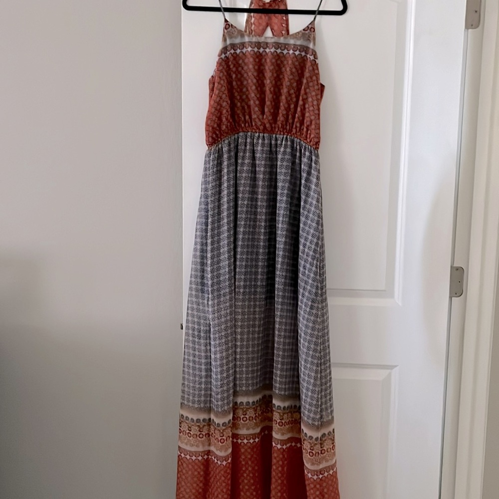 🌺🌼Boho maxi! Alta’r d State! Sz L.Super flowy!.Beautiful colors of fall🍁🌻